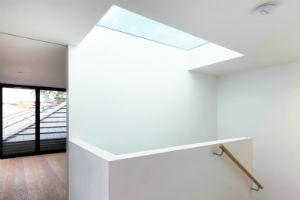 large glass skylight